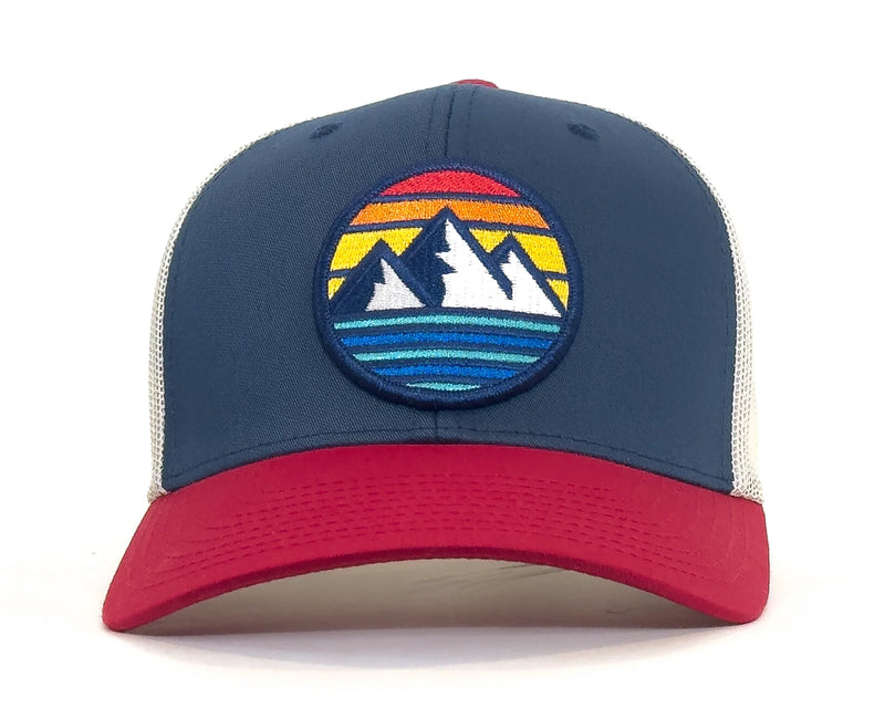 WHITE MOUNTAINS 6-Panel Snapback, Richardson 112 Blue