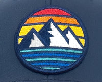 WHITE MOUNTAINS 6-Panel Snapback, Richardson 112 Blue