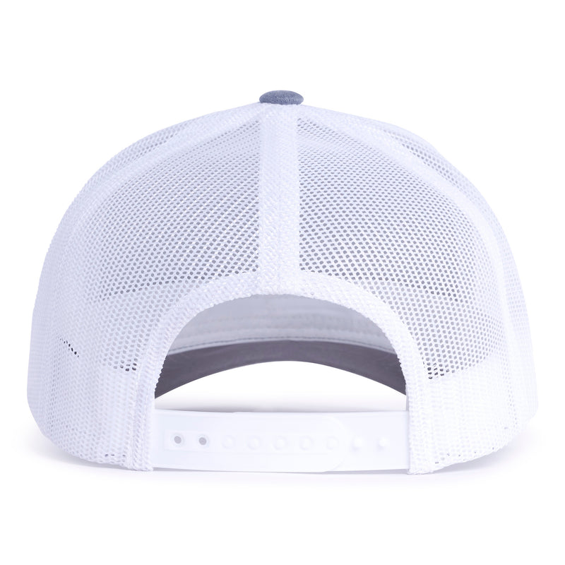 KAPPA SIG EMBLEM 6-Panel Curved Grey/White - Tailgate Hats