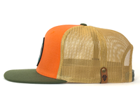 WOODSY OWL 6-Panel Flat Snapback Orange Gold