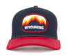 WYOMING PEAKS 6-Panel Curved Snapback, Richardson 112