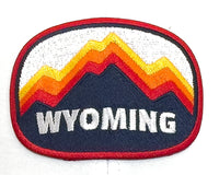 WYOMING PEAKS 6-Panel Curved Snapback, Richardson 112 White Navy