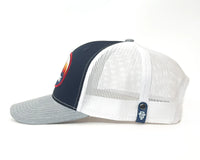 WYOMING PEAKS 6-Panel Curved Snapback, Richardson 112 Navy Grey