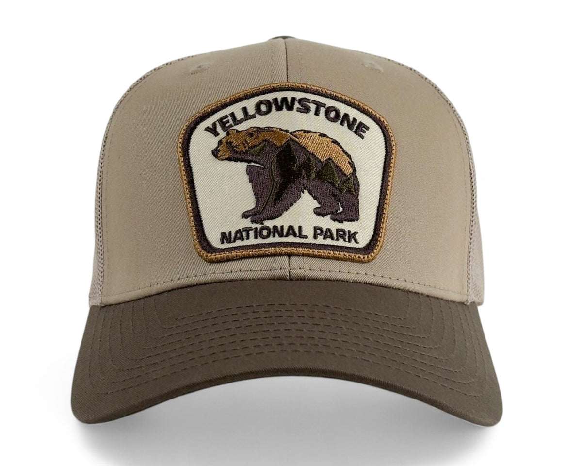 Yellowstone Bear Khaki Brown Trucker – Richardson 112