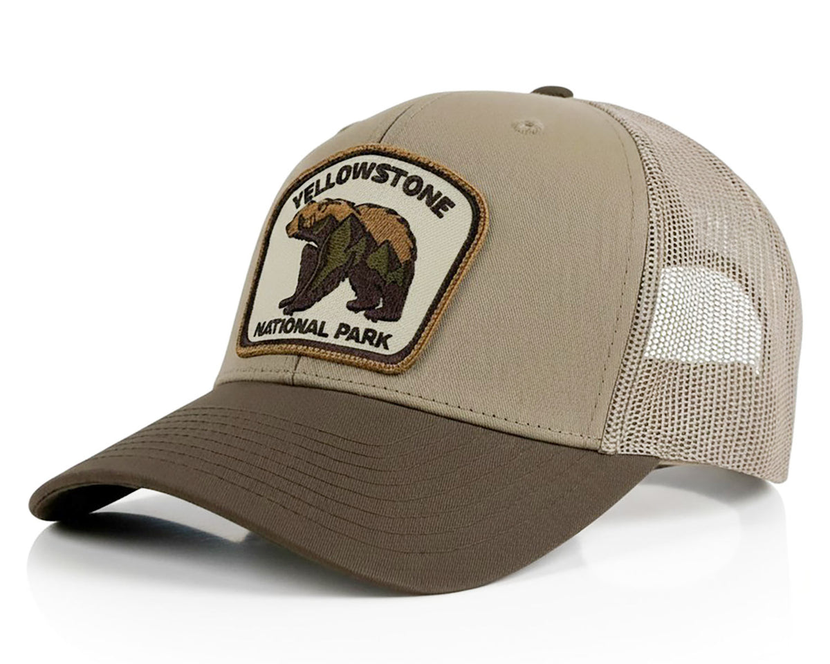 Yellowstone Bear Khaki Brown Trucker – Richardson 112