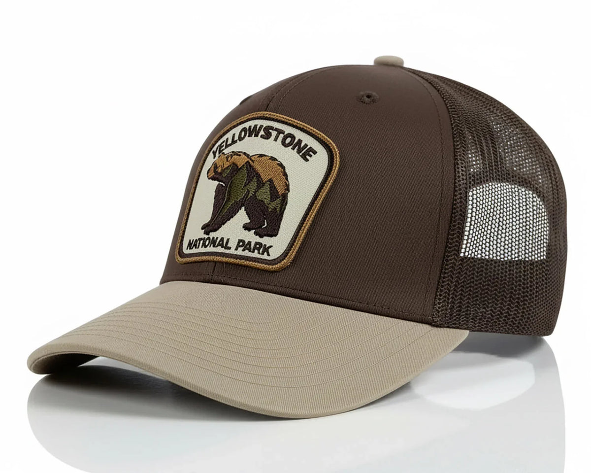Yellowstone Bear Brown Khaki Trucker – Richardson 112