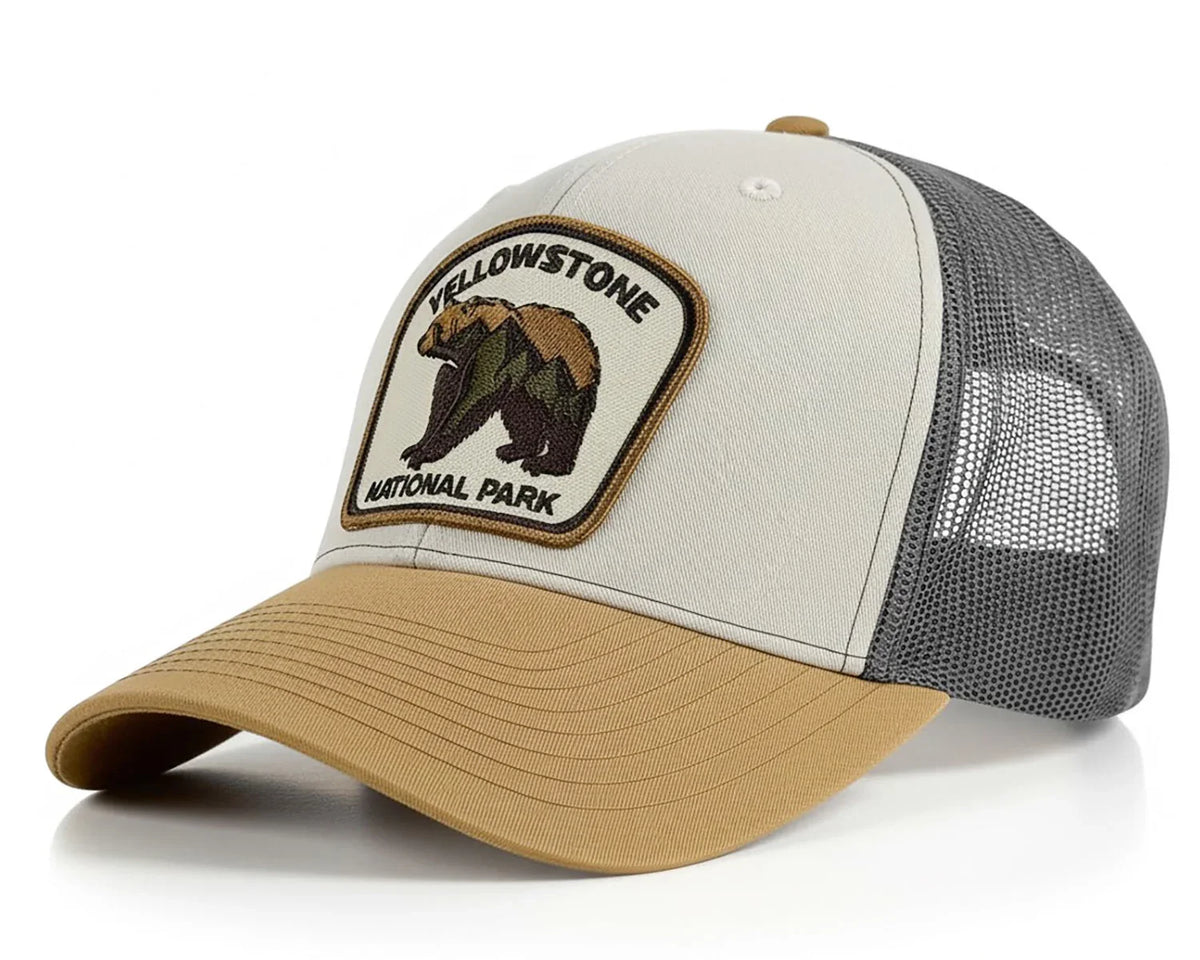 Yellowstone Bear Cream Gold Trucker – Richardson 112