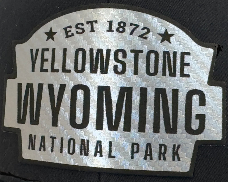 YELLOWSTONE 6-Panel Curved Snapback, Richardson 112 XL Black