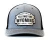 YELLOWSTONE 6-Panel Curved Snapback, Richardson 112 XL Grey