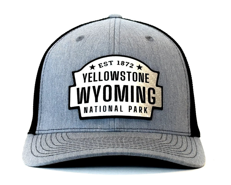 YELLOWSTONE 6-Panel Curved Snapback, Richardson 112 XL Grey