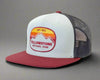 YELLOWSTONE MTN 6-Panel Flat Snapback Grey Black