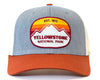 YELLOWSTONE MTS 6-Panel Curved Snapback, Richardson 112 Grey