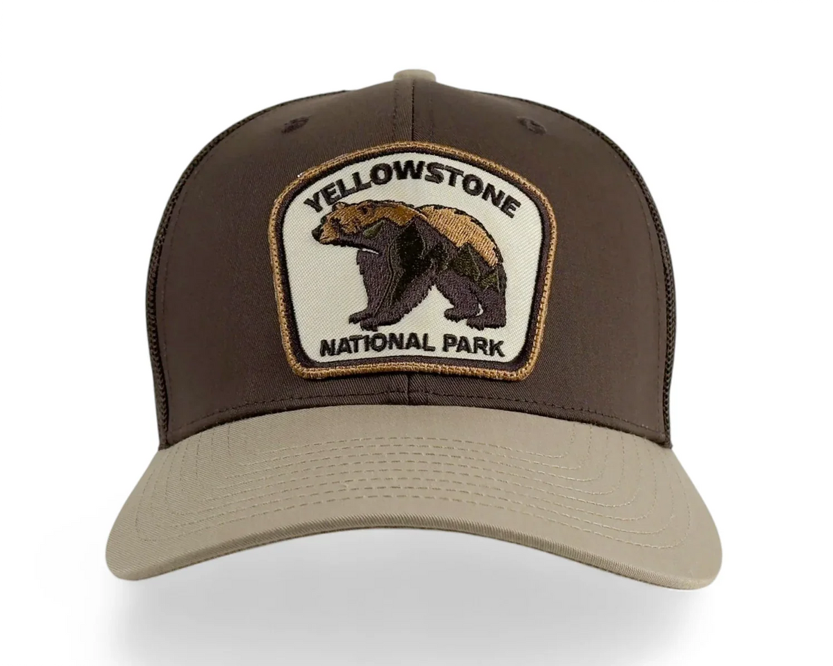 Yellowstone Bear Brown Khaki Trucker – Richardson 112