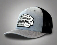 YELLOWSTONE 6-Panel Curved Snapback, Richardson 112 XL Grey