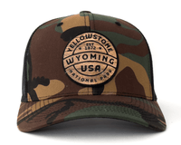 YELLOWSTONE 6-Panel Curved Camo Hat