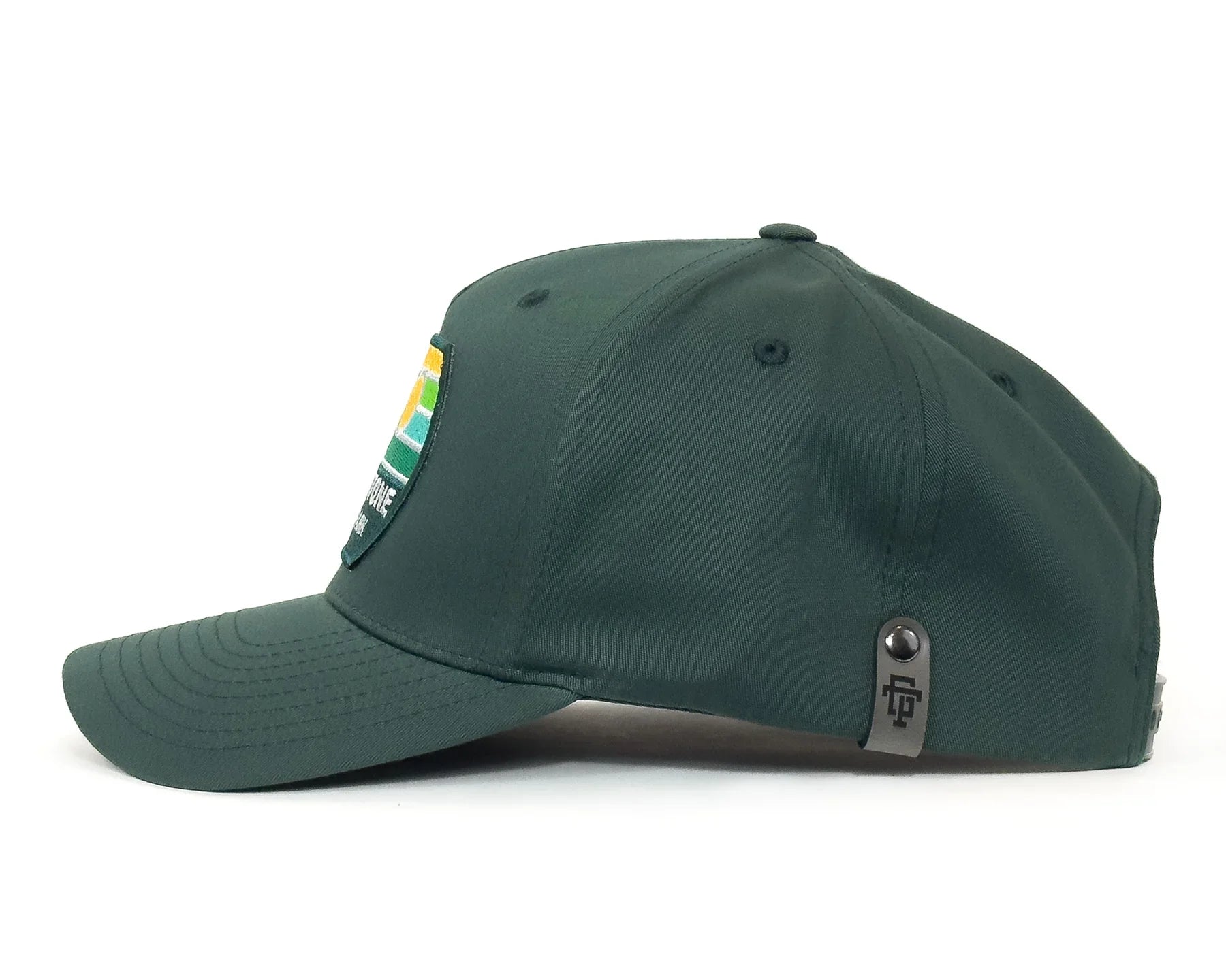 YELLOWSTONE 5-Panel Curved Snapback Green