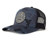 YELLOWSTONE 5-Panel Curved Camo Hat, Richardson 112 Navy
