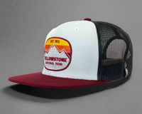 YELLOWSTONE MTN 6-Panel Flat Snapback Grey Black