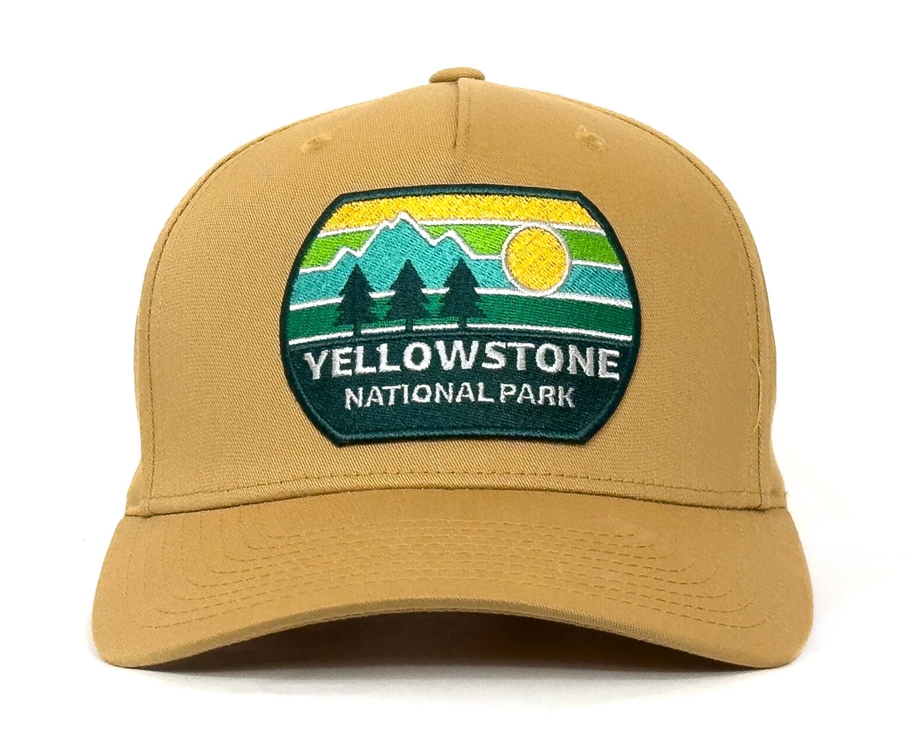 YELLOWSTONE 5-Panel Curved Snapback Gold