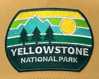 YELLOWSTONE 5-Panel Curved Snapback Gold