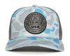 YELLOWSTONE 5-Panel Curved Camo Hat, Richardson 112 Grey