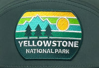YELLOWSTONE MTN 7-Panel Flat Bill Trucker, Richardson 168 Green
