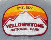 YELLOWSTONE MTS 6-Panel Curved Snapback, Richardson 112 Grey