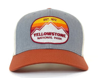 YELLOWSTONE MTS 6-Panel Curved Snapback, Richardson 112 Grey