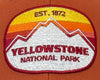 YELLOWSTONE MTS 6-Panel Curved Snapback, Richardson 112 Orange