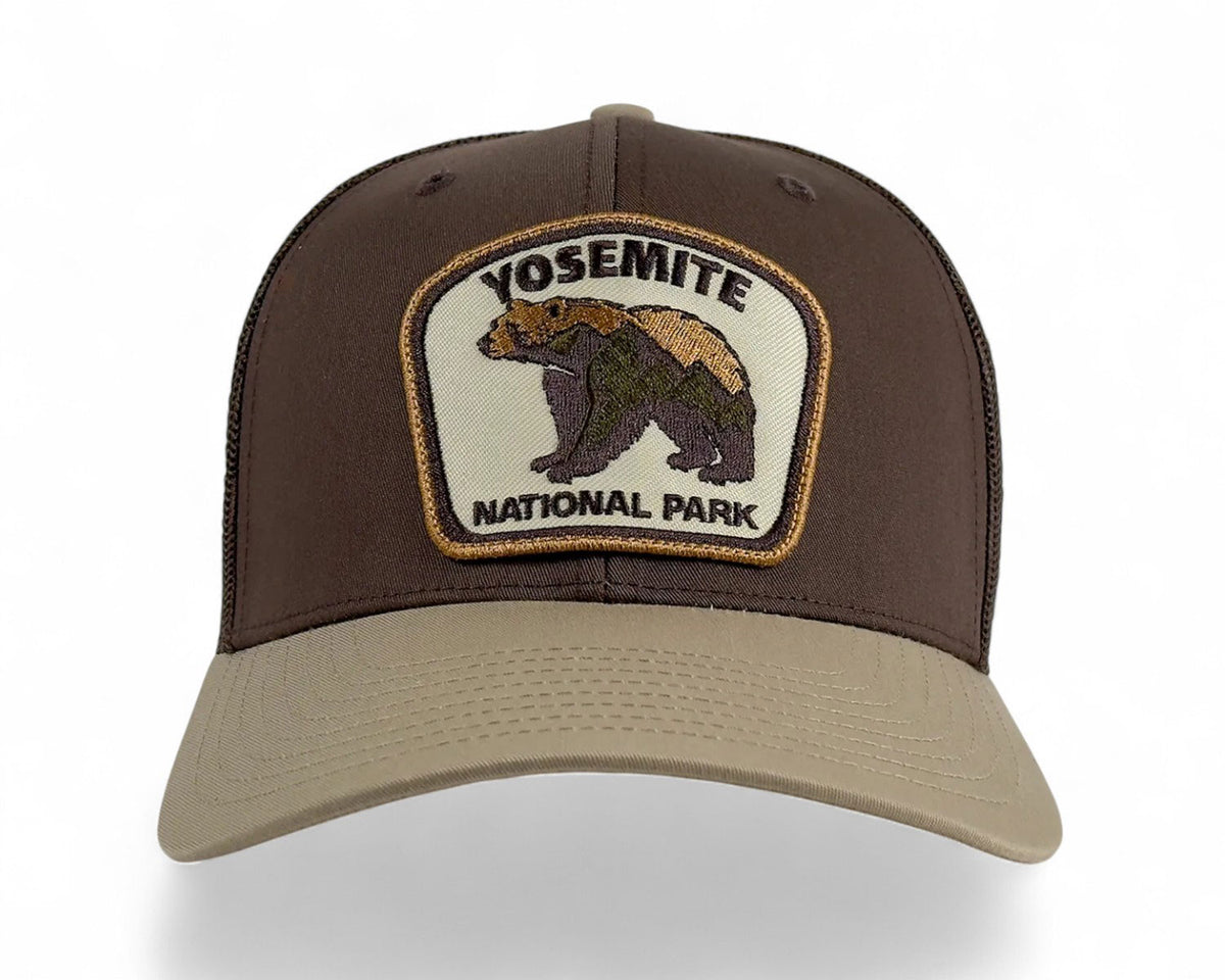 Yosemite Bear Brown Khaki Trucker – Richardson 112