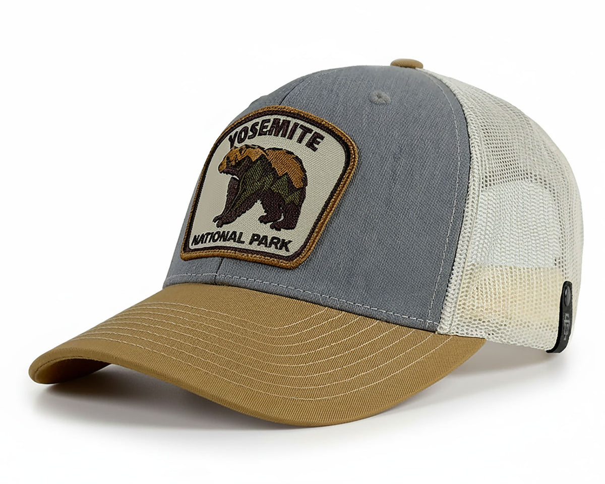 Yosemite Bear Grey Gold Trucker – Richardson 112