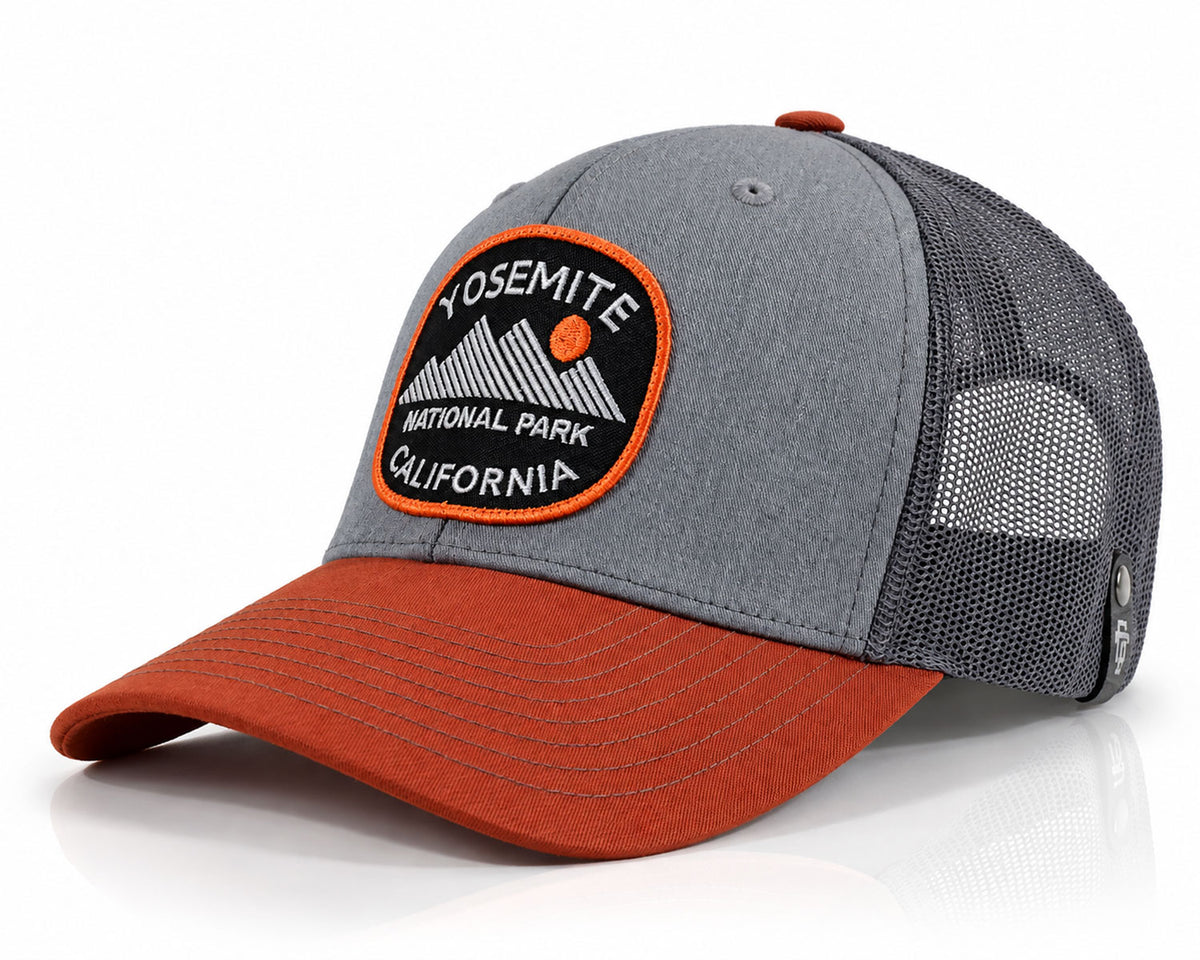 Yosemite Mts. Grey Orange Trucker – Richardson 112