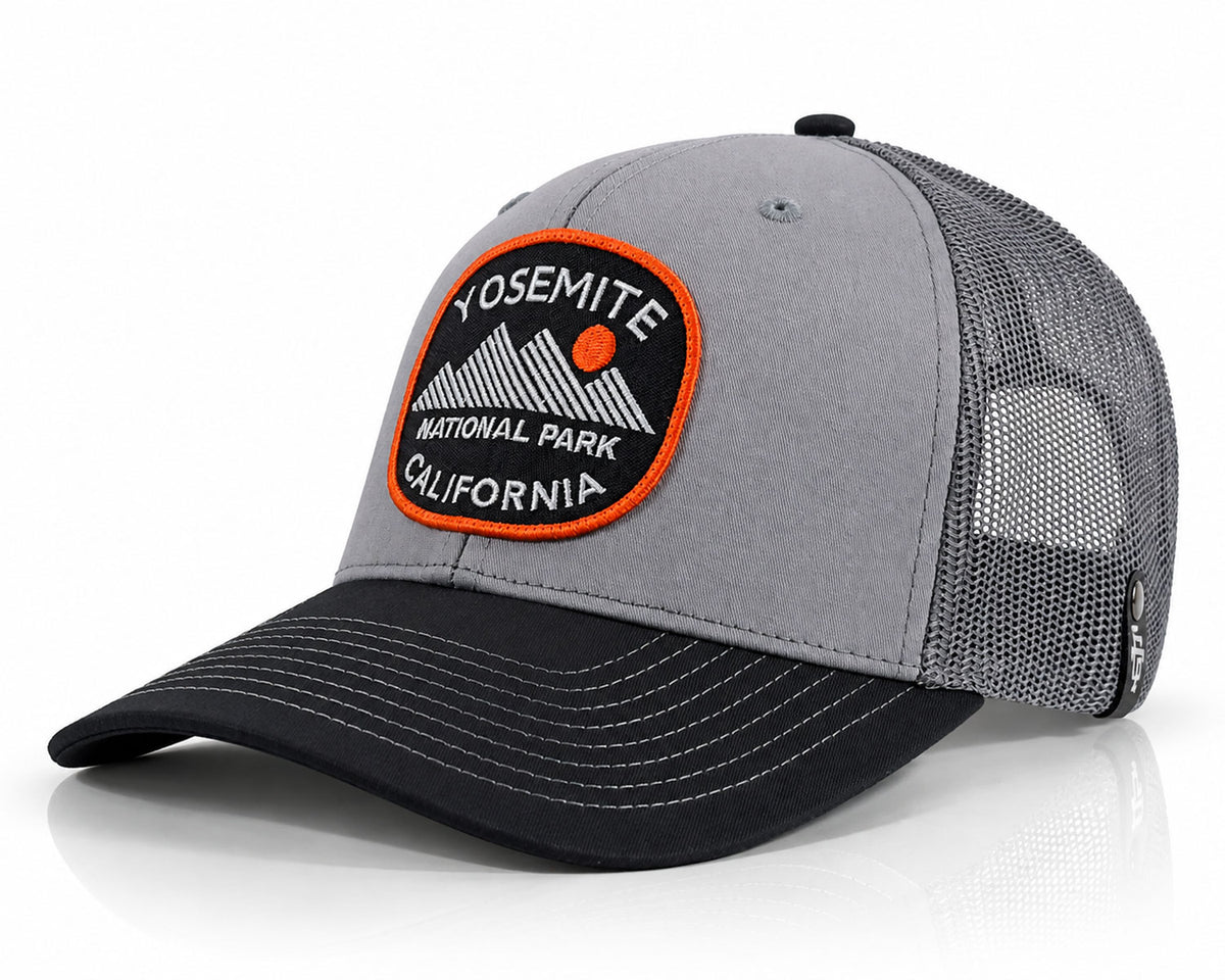 Yosemite Mts. Grey Black Trucker – Richardson 112