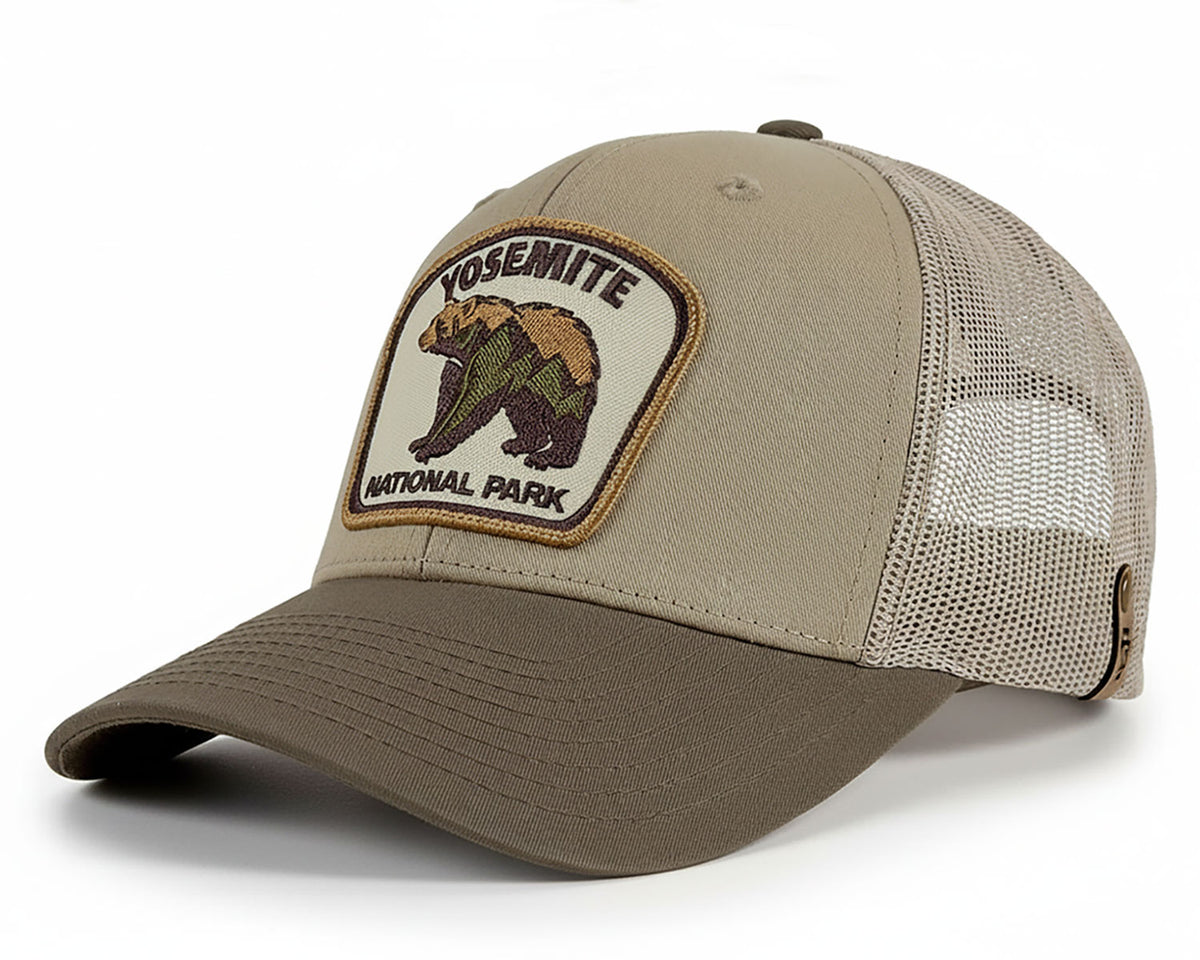 Yosemite Bear Khaki Brown Trucker – Richardson 112