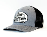 YOSEMITE 6-Panel Curved Snapback, Richardson 112 XL Grey