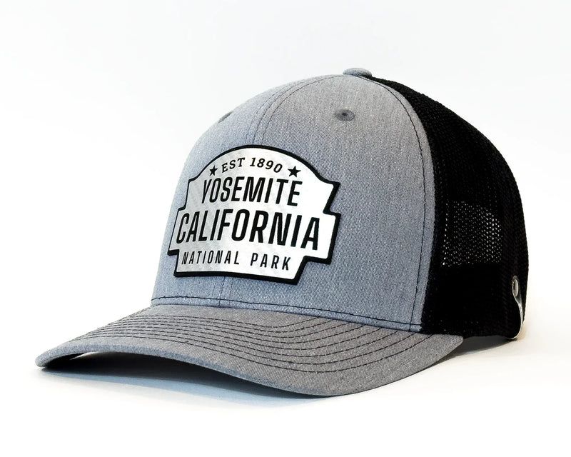 YOSEMITE 6-Panel Curved Snapback, Richardson 112 XL Grey