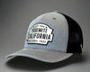 YOSEMITE 6-Panel Curved Snapback, Richardson 112 XL Grey