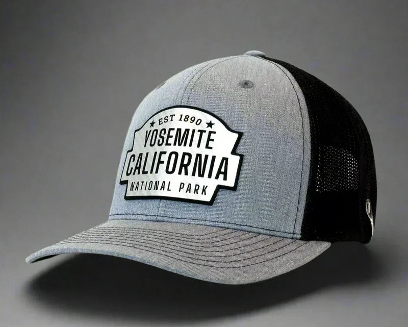 YOSEMITE 6-Panel Curved Snapback, Richardson 112 XL Grey