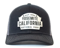 YOSEMITE 6-Panel Curved Snapback, Richardson 112 XL Black