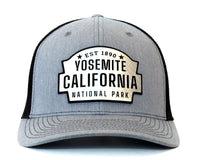 YOSEMITE 6-Panel Curved Snapback, Richardson 112 XL Grey