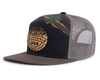 YOSEMITE WOOD 7-Panel Flat Camo Hat, Richardson 168 Black