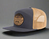 YOSEMITE WOOD 7-Panel Flat Bill Trucker, Richardson 168 Grey