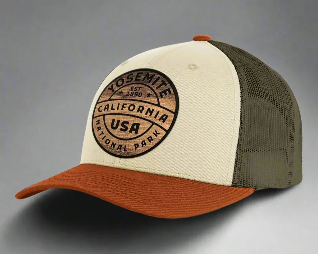YOSEMITE WOOD 6-Panel Low-Profile Cap, Richardson 115