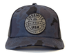 YOSEMITE 5-Panel Curved Camo Hat, Richardson 112 Navy