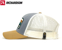 YOSEMITE WAVES 6-Panel Curved Snapback, Richardson 112 Grey