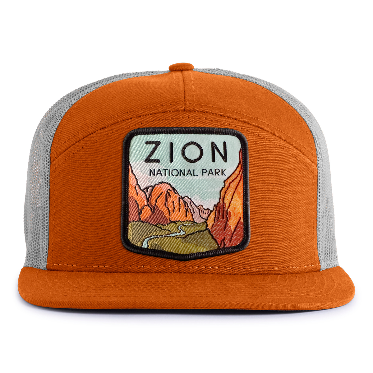 ZION 7-Panel Flat Snapback, Richardson 168