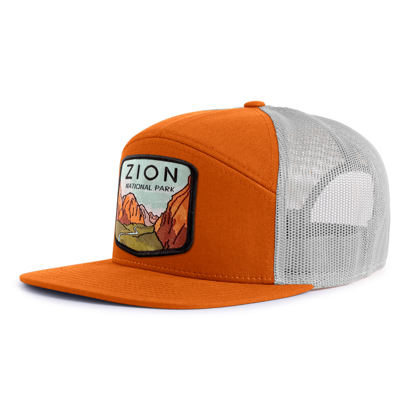 ZION 7-Panel Flat Snapback, Richardson 168