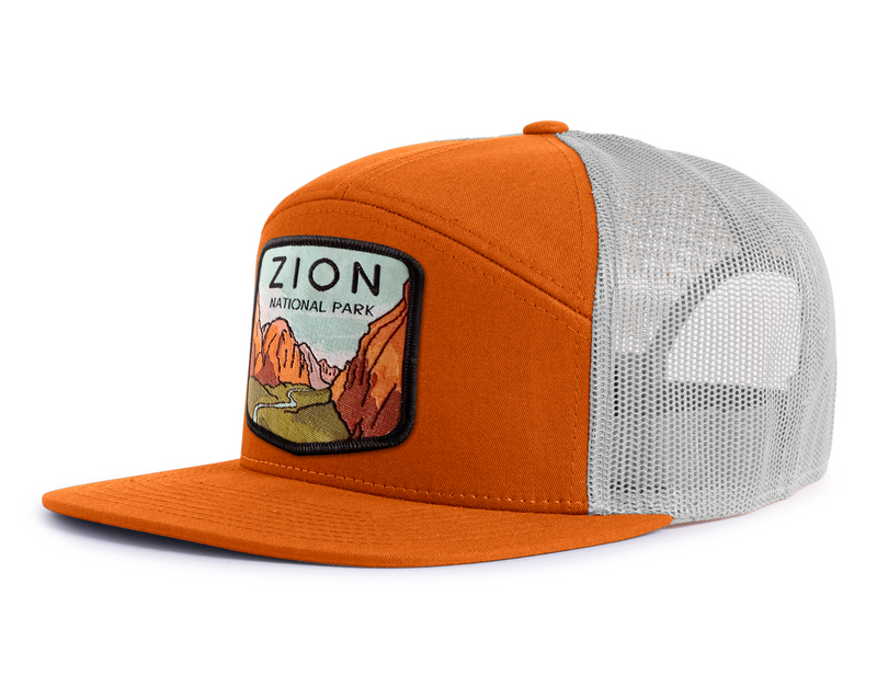 ZION 7-Panel Flat Snapback, Richardson 168