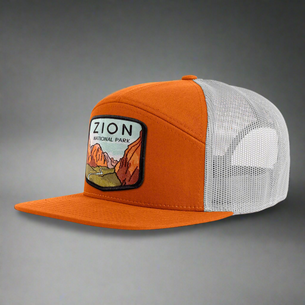 ZION 7-Panel Flat Snapback, Richardson 168