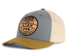 ZION WOOD 6-Panel Curved Snapback, Richardson 112 Grey